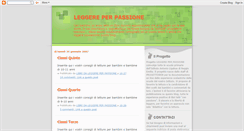 Desktop Screenshot of leggereperpassione.blogspot.com