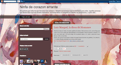 Desktop Screenshot of ninfadecorazonerrante.blogspot.com