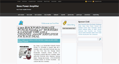 Desktop Screenshot of boss-amplifier.blogspot.com