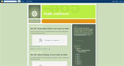 Desktop Screenshot of 4watt-electronic.blogspot.com