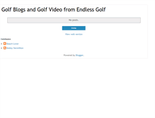 Tablet Screenshot of endlessgolf.blogspot.com