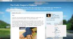 Desktop Screenshot of craftydragonscreations.blogspot.com