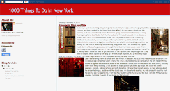 Desktop Screenshot of 1000thingstodoinnewyork.blogspot.com