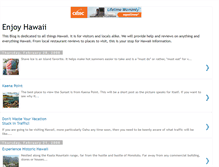 Tablet Screenshot of enjoyhawaii.blogspot.com