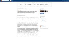 Desktop Screenshot of mattkabak.blogspot.com