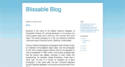 Desktop Screenshot of blissable.blogspot.com