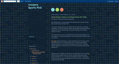Desktop Screenshot of cooperspicks.blogspot.com
