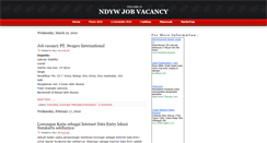 Desktop Screenshot of ndywjobvacancy.blogspot.com