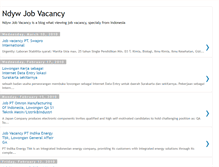 Tablet Screenshot of ndywjobvacancy.blogspot.com