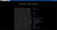 Desktop Screenshot of markjrose.blogspot.com