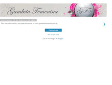 Tablet Screenshot of gambetafemenina.blogspot.com