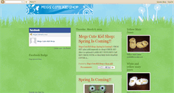 Desktop Screenshot of megscutekidshop.blogspot.com