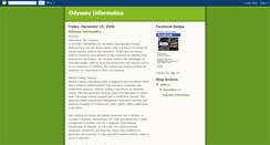 Desktop Screenshot of odysseyinformatics.blogspot.com