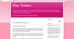 Desktop Screenshot of etsytraders.blogspot.com