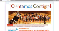 Desktop Screenshot of cantadconmigo.blogspot.com