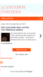 Mobile Screenshot of cantadconmigo.blogspot.com