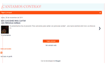 Tablet Screenshot of cantadconmigo.blogspot.com