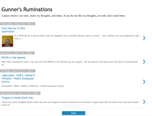 Tablet Screenshot of gunnersruminations.blogspot.com