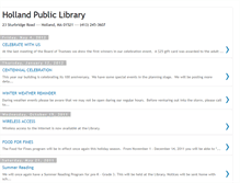 Tablet Screenshot of hollandpubliclibrary.blogspot.com