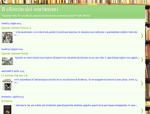 Tablet Screenshot of ilsilenziodeisentimenti.blogspot.com
