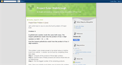 Desktop Screenshot of project-euler.blogspot.com