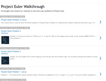 Tablet Screenshot of project-euler.blogspot.com