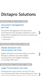 Mobile Screenshot of dictaprosolutions.blogspot.com