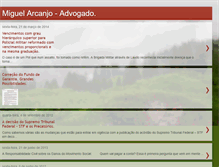 Tablet Screenshot of miguelarcanjoadvogado.blogspot.com