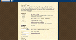 Desktop Screenshot of deepwinterstory.blogspot.com