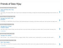 Tablet Screenshot of friendsofdatovijay.blogspot.com