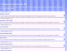 Tablet Screenshot of culinarycreationsbyjill.blogspot.com