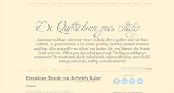 Desktop Screenshot of dequiltschuurgoesitaly.blogspot.com