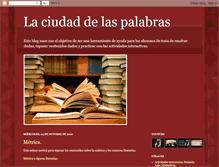 Tablet Screenshot of laciudaddelaspalabras.blogspot.com
