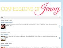 Tablet Screenshot of confessionsofjenny.blogspot.com