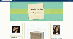 Desktop Screenshot of everydayfamilies.blogspot.com