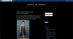 Desktop Screenshot of nicole-ari-parker.blogspot.com