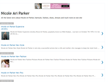 Tablet Screenshot of nicole-ari-parker.blogspot.com