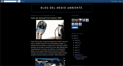 Desktop Screenshot of medioambienteblogger.blogspot.com