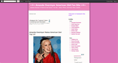 Desktop Screenshot of amandaovermyeramericanidol.blogspot.com