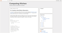 Desktop Screenshot of computingkitchen.blogspot.com