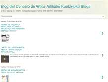 Tablet Screenshot of concejoartica.blogspot.com