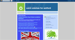 Desktop Screenshot of carolcolemanforashford.blogspot.com