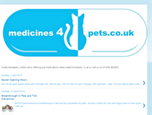 Tablet Screenshot of medicines4pets.blogspot.com