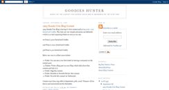 Desktop Screenshot of goodieshunter.blogspot.com