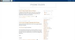 Desktop Screenshot of iphonedudes.blogspot.com