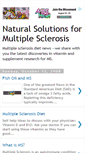 Mobile Screenshot of naturalmultiplesclerosis.blogspot.com