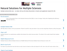 Tablet Screenshot of naturalmultiplesclerosis.blogspot.com