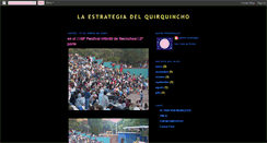 Desktop Screenshot of laestrategiadelquirquincho.blogspot.com