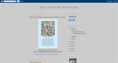 Desktop Screenshot of graymattermontages.blogspot.com