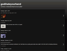 Tablet Screenshot of godihateyourband.blogspot.com